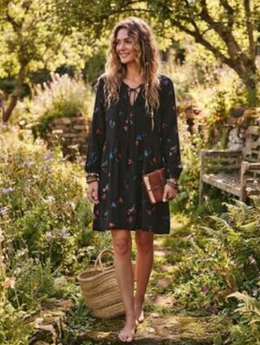 Floral Midi Dress Size Large
